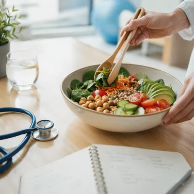 Healthy Salad Bowl for Nutrition Consultation