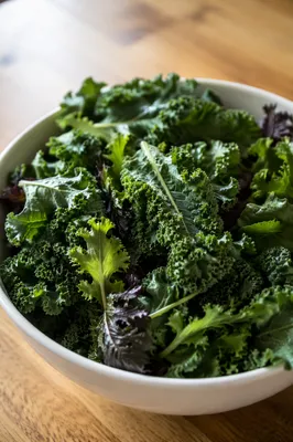 Fresh Kale Salad Bowl for Wellness