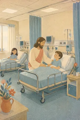 Clean Hospital Room with Empty Beds