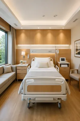 Clean Private Hospital Room Interior