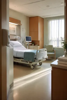Clean Private Hospital Room Interior