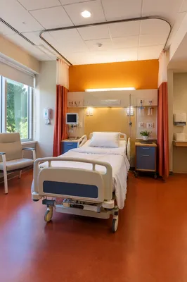 Clean Hospital Patient Room Interior