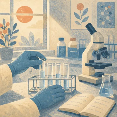 Hopeful Medical Research Test Tubes