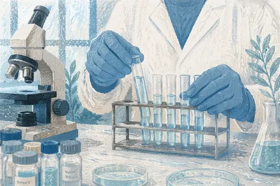 Test Tubes in Modern Medical Laboratory