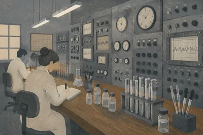 Vintage Medical Laboratory Test Tube Research