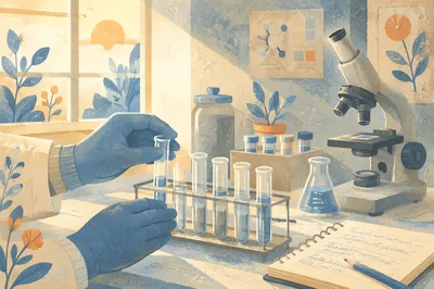 Hopeful Medical Research Test Tubes