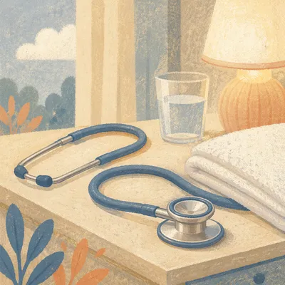 Warm Stethoscope Close Up for Compassionate Care