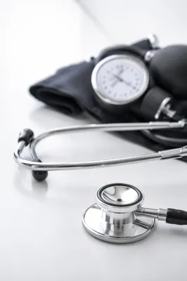 Stethoscope Close Up on Clinical Tabletop