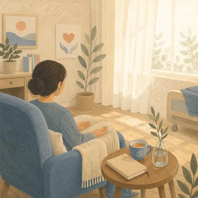 Calm Hospital Wellness Room for Mindful Self Care