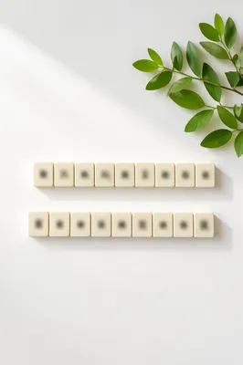 Calm Mindfulness Letter Tiles With Green Sprig