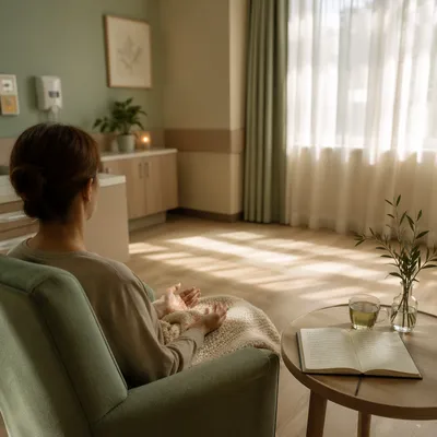 Calm Hospital Wellness Room for Mindful Self Care