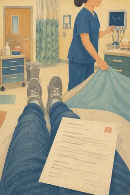 Compassionate Nurse in Calm Hospital Room