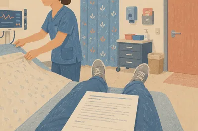 Compassionate Nurse in Calm Hospital Room