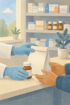 Pharmacy Prescription Counter Morning Exchange