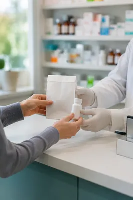 Pharmacy Prescription Counter Medicine Exchange Scene
