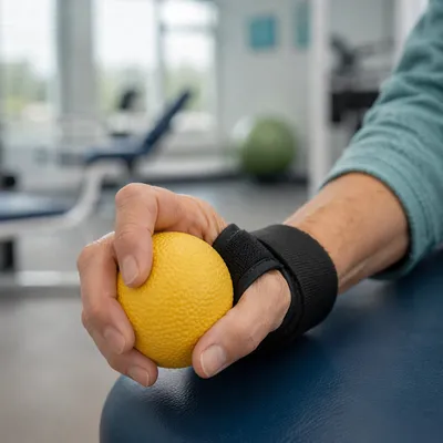 Hand Grip Rehabilitation Exercise in Clinic