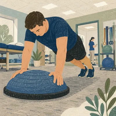 Physical Therapy Plank Balance Exercise
