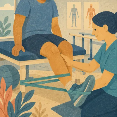 Guided Knee Rehabilitation Exercise in Clinic