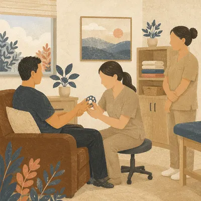 Guided Wrist Rehabilitation Therapy Session