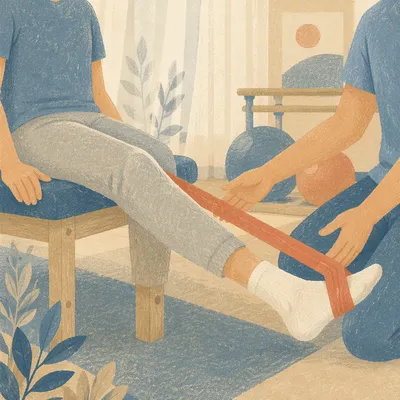 Sunlit Physical Therapy Leg Rehabilitation Exercise