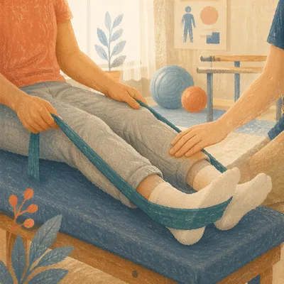 Gentle Physical Therapy Band Rehabilitation Exercise