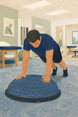 Physical Therapy Plank Balance Exercise