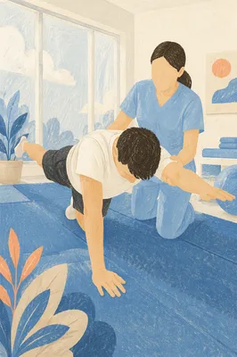 Physical Therapy Bird-Dog Balance Exercise