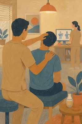Gentle Physical Therapy Neck Rehabilitation Session