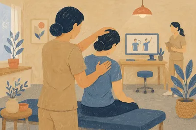 Gentle Neck Rehabilitation Therapy Session