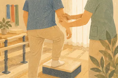 Supportive Physical Therapy Step Rehabilitation Exercise