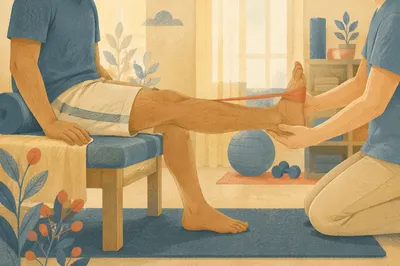 Gentle Physical Therapy Leg Rehabilitation Exercise