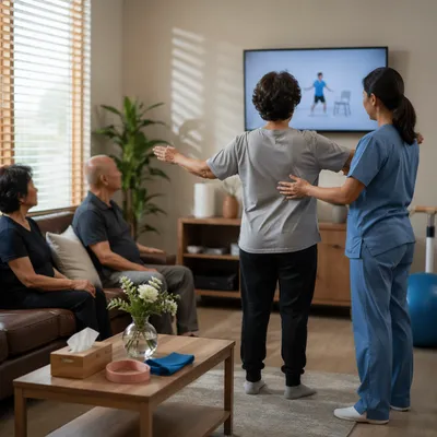 Calm Physical Therapy Rehabilitation Session