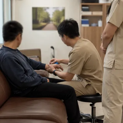 Calm Physical Therapy Wrist Rehabilitation Session