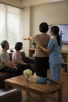 Physical Therapy Balance Exercise in Clinic