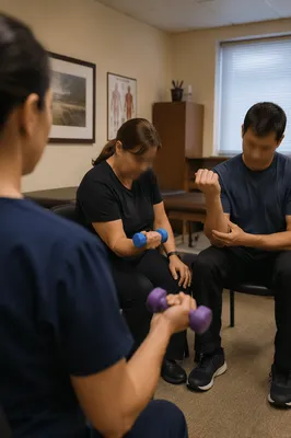 Physical Therapy Wrist Exercise in Clinic