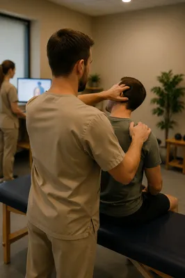 Gentle Physical Therapy Neck Rehabilitation Session