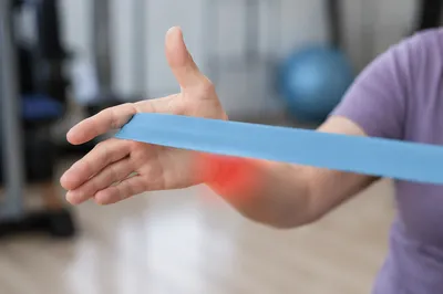 Hand Rehabilitation Exercise With Resistance Band