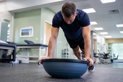 Physical Therapy Plank Rehabilitation in Clinic
