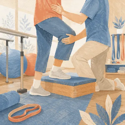 Lower Body Therapy Step-Up Recovery Scene