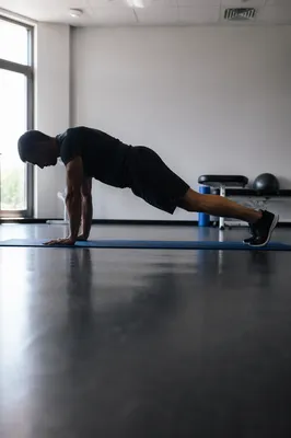 High Plank Rehabilitation in Therapy Gym