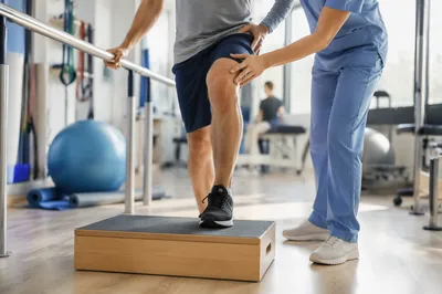 Lower Body Physical Therapy Step-Up Training