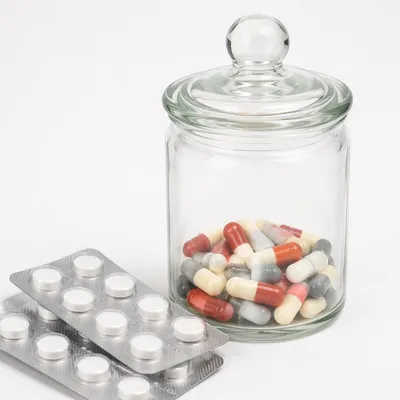 Pharmacy Capsules and Tablets Still Life
