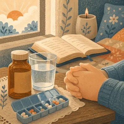 Prayerful Home Care Medicine Still Life