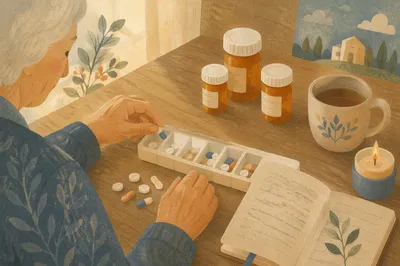 Prayerful Morning Pill Organizer Care