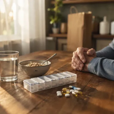 Morning Medication Routine with Gentle Reflection