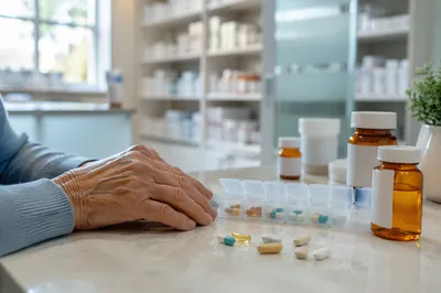 Compassionate Medication Care on Pharmacy Counter