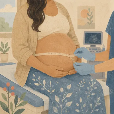Calm Prenatal Belly Measurement Exam