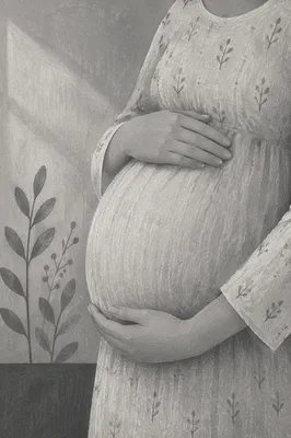 Tender Maternity Belly Wellness Portrait