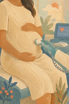 Gentle Prenatal Checkup With Expectant Mother