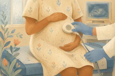 Gentle Prenatal Checkup With Maternity Belly